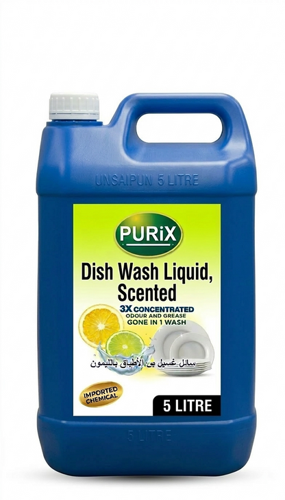 PURiX Lemon Dish Wash Liquid – 3X Concentrated Grease Cutting Formula