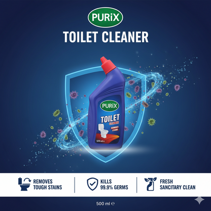 PURiX Toilet Cleaner – Powerful Stain Removal Formula