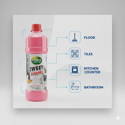 PURiX Sweep Multi-Purpose Floor Cleaner – Anti-Bacterial Formula