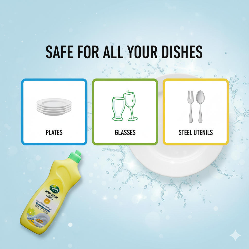 PURiX Lemon Dish Wash Liquid – 3X Concentrated Grease Cutting Formula