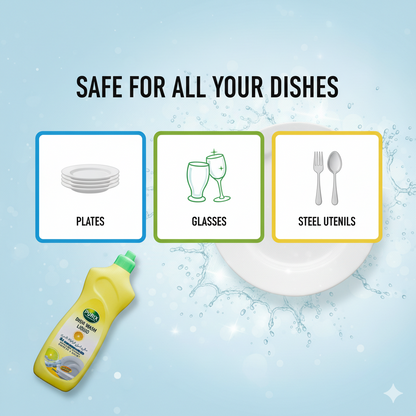 PURiX Lemon Dish Wash Liquid – 3X Concentrated Grease Cutting Formula